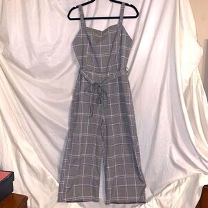 Primark Plaid Cropped Romper size 10